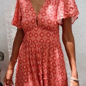 Forsoul the Label Berber Pink Midi Dress